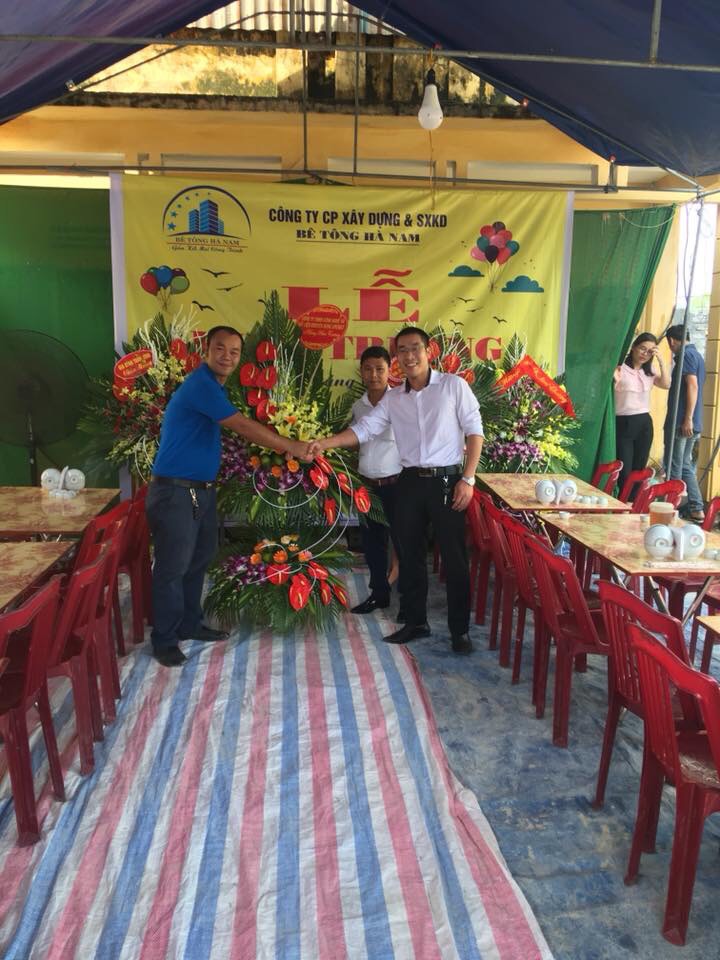 Công ty SPEMAT dự lễ khai trương trạm trộn bê tông Hà Nam